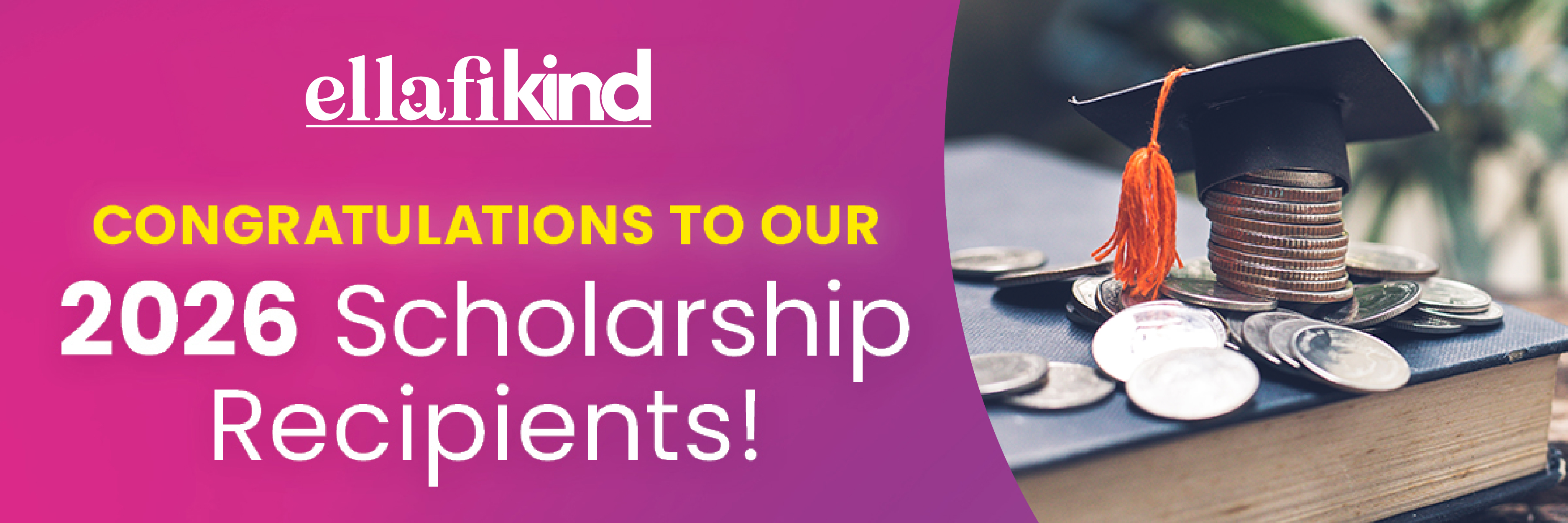 2026 Scholarship Recipients Banner