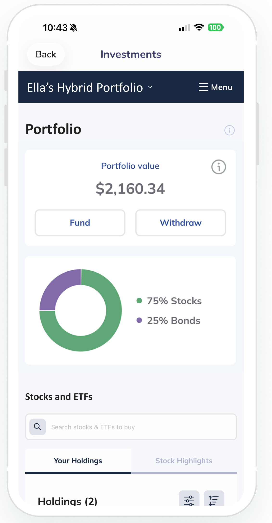 Ellafi Investing Mobile App