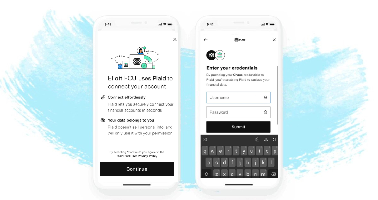 Screenshots of plaid on phones