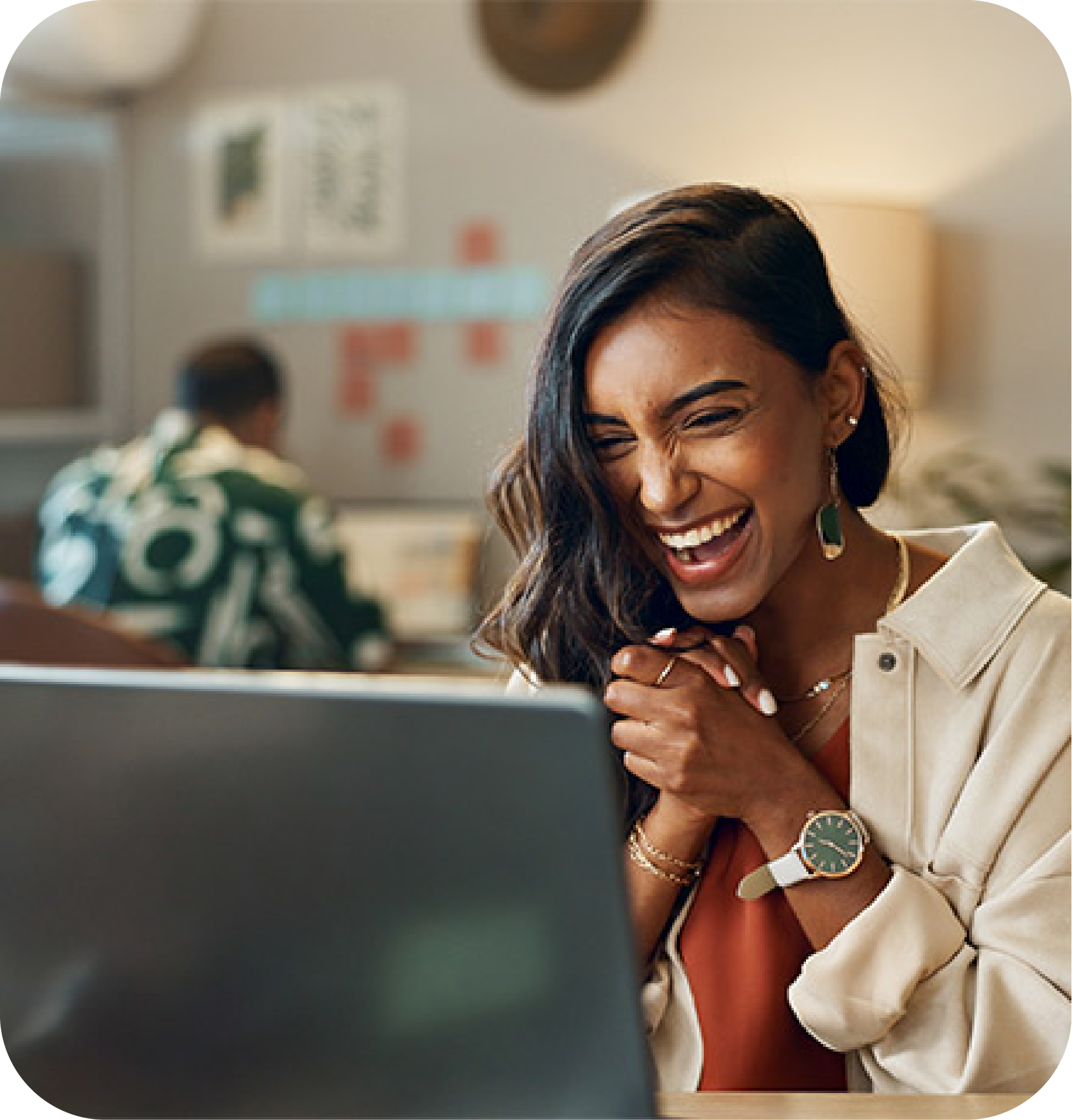 Woman on laptop
