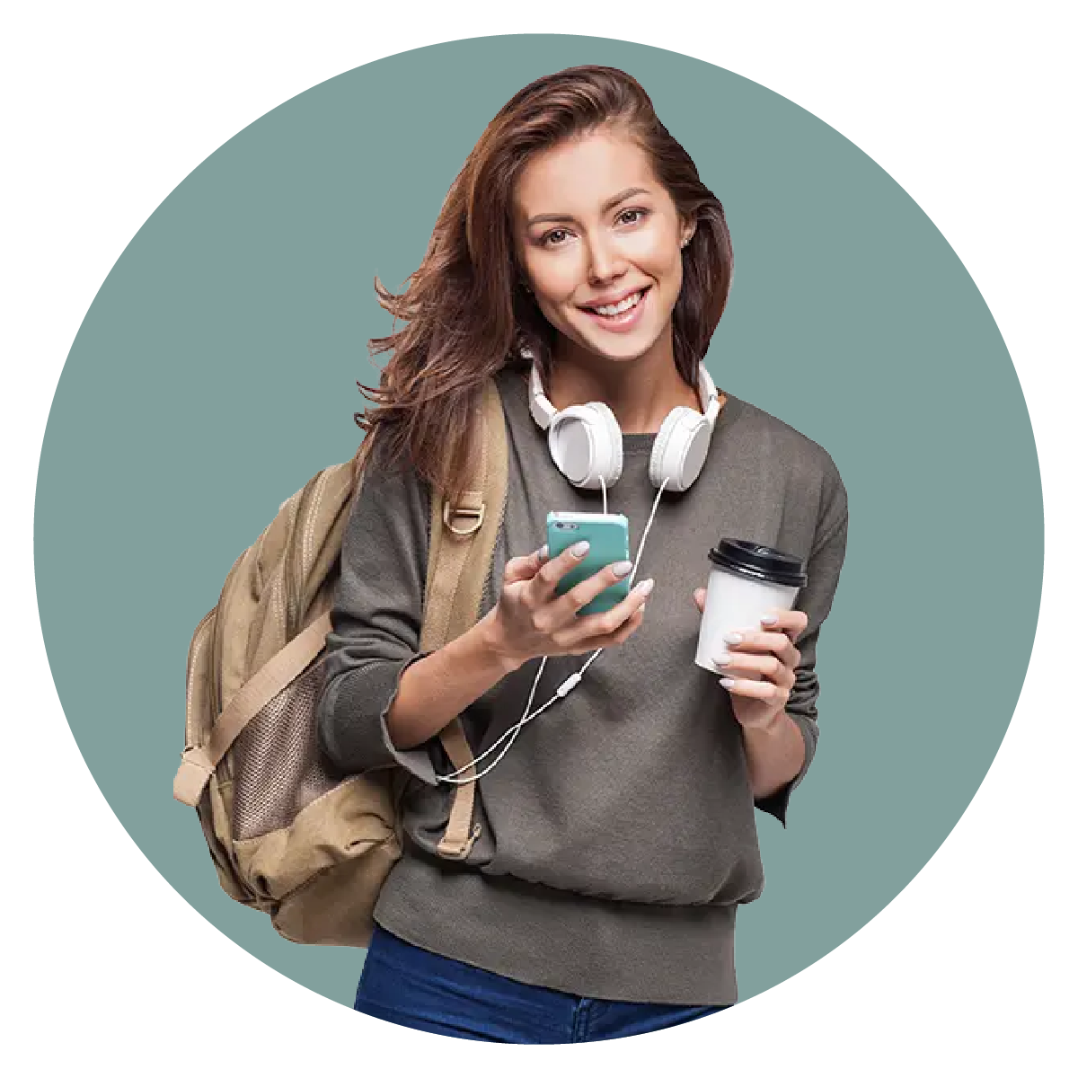 Woman saving money
