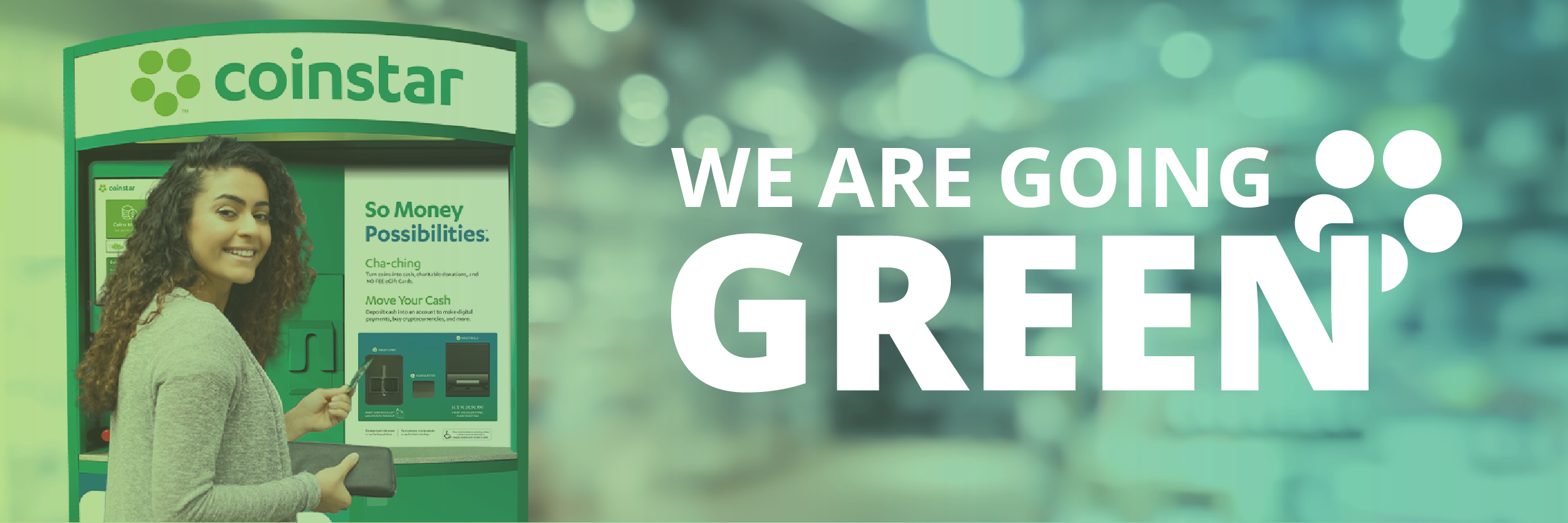 Go green with coinstar
