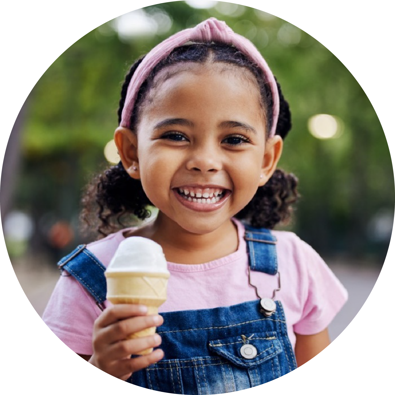 Girl eating ice cream