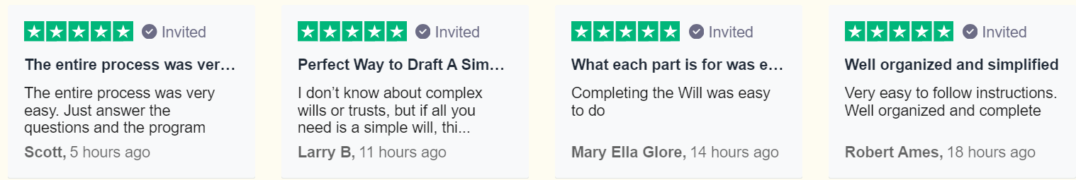 Trust & Will Testimonials
