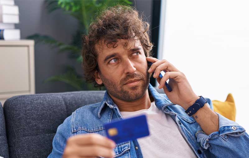 Man with a credit card